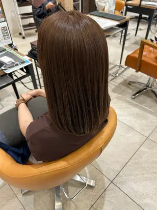 セミロング 横田 まおのヘアスタイル