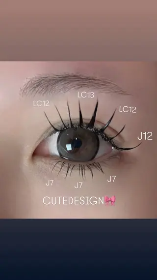 マツエク・マツパ 【北梅田パリエク】 🍓mahaのマツエク・マツパデザイン