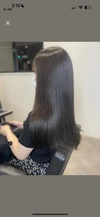 セミロング センター南　髪質改善 大引　優のヘアスタイル
