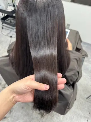 セミロング 髪質改善メニュー 長井 美佐子のヘアスタイル