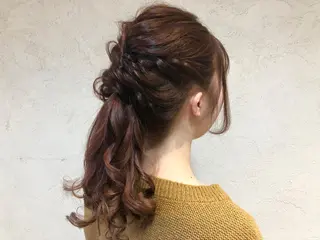 ロング カラー ヘアアレンジ まつパ/まつエク Ci belleのマツエク・マツパデザイン