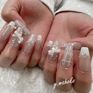 ネイル パラジェル有/ 長さだし/mahoのネイルデザイン