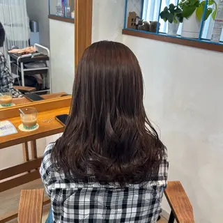 ロング カラー RINNO🌷艶髪/ 艶カラー/縮毛矯正のヘアスタイル