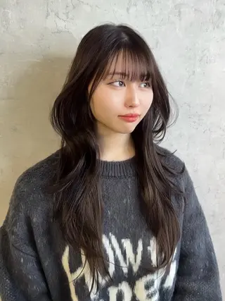 ロング トレンド韓国レイヤー 🇰🇷のんのヘアスタイル