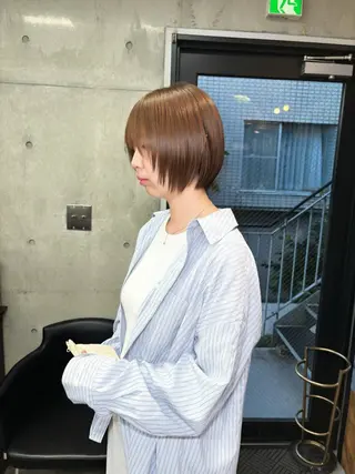 ショート カラー パーマ ショートボブ髪質改善 縮毛矯正のプロ山道潤のヘアスタイル