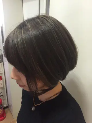 ショート カラー 縮毛矯正×髪質改善 店長　DAITOのヘアスタイル