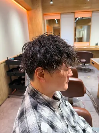 パーマ メンズ パーマ特別価格🔥 宇宙のヘアスタイル
