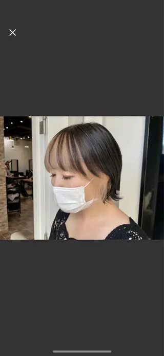 ショート カラー ヘアカラー&縮毛矯正 STAR☆RIVERのヘアスタイル