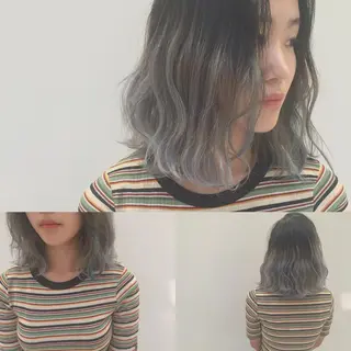 ショート ミディアム セミロング カラー パーマ ハイトーン×髪質改善 KENTAのヘアスタイル