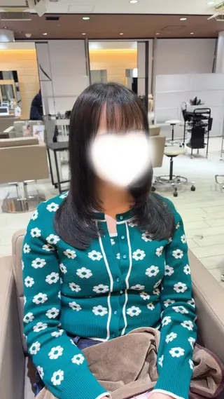 ロング 土田 アキナのヘアスタイル