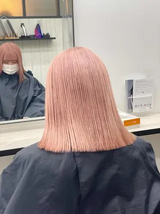 ミディアム 名古屋ハイトーン/ 🐶ブリーチ専門店のヘアスタイル