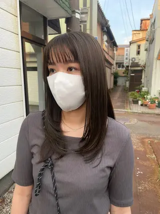 セミロング やまもと けんたのヘアスタイル