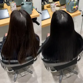 セミロング カラー 髪質改善ヘアケア 艶髪特化/上田のヘアスタイル