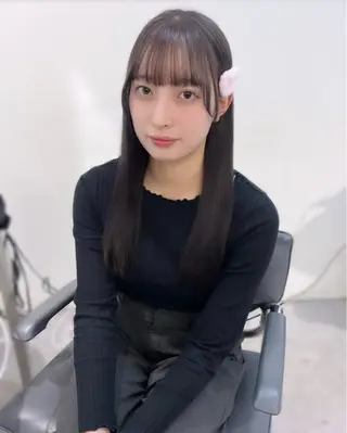 ロング カラー 透明感カラー 💞みどりのヘアスタイル