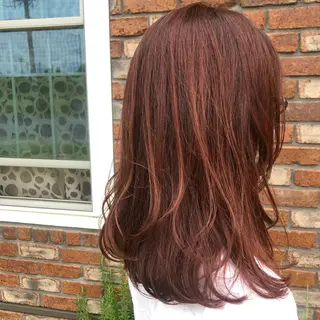 セミロング かわい りなのヘアスタイル