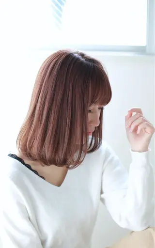 ミディアム ショートボブカット /堀内波玲のヘアスタイル