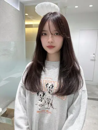ロング カラー 🎀優姫 🎀  韓国レイヤーのヘアスタイル