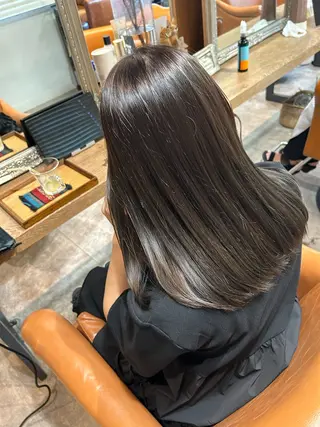 セミロング カラー HARE nene🐿🍡のヘアスタイル