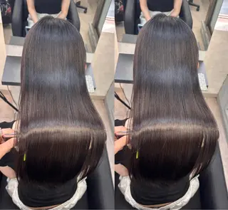 セミロング カラー 新宿/髪質改善/ 縮毛矯正/松永ゆいのヘアスタイル