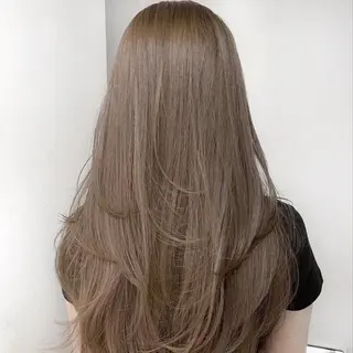 ロング カラー YUIKA☆髪質改善 小顔カット艶カラーのヘアスタイル