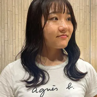 ロング カラー Uo/似合わせパーマ /髪質改善/四条烏丸のヘアスタイル