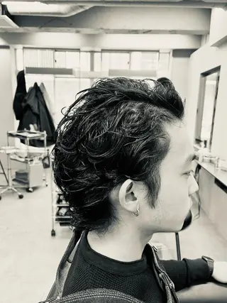 ショート パーマ メンズ 池袋メンズパーマ フェード純平のヘアスタイル