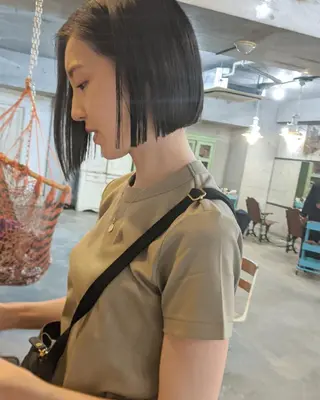 ショート カラー パーマ ヘアアレンジ mowen RUIのヘアスタイル