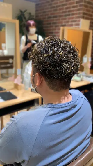 パーマ メンズ メンズパーマ&メンズ 縮毛矯正/平野/渋谷のヘアスタイル