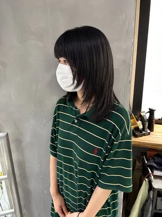 ミディアム ウルフ レイヤー パーマ🪐MANAのヘアスタイル