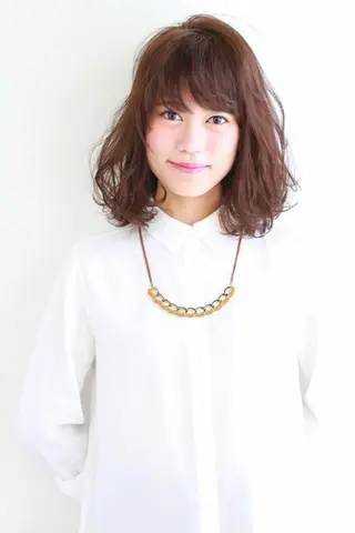 ミディアム 土井 浩輔のヘアスタイル