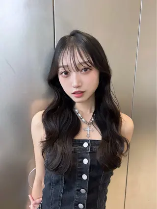 ロング カラー ヘアアレンジ 🩷韓国ヘア/ヨシン モリ🩷Maikaのヘアスタイル