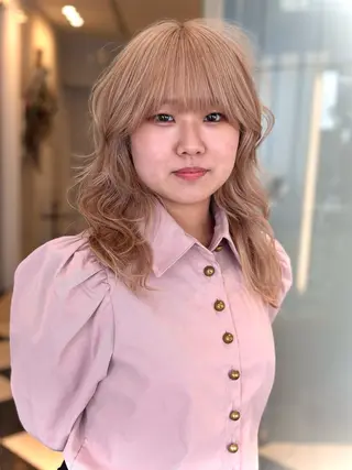 ロング カラー レイヤーカット/ブリ ーチ/motokiのヘアスタイル