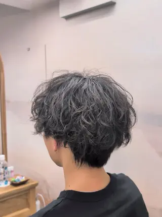 ショート パーマ メンズカット/パーマ 平日限定🦖ハラコのヘアスタイル