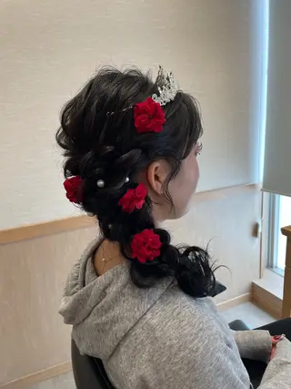 ロング ヘアアレンジ miho 🌼🌼🌼のヘアスタイル