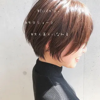 ショート カラー パーマ ヘアアレンジ キッズ ネイル マツエク・マツパ ショート/ボブ /パーマ🌿柏原良亮のヘアスタイル