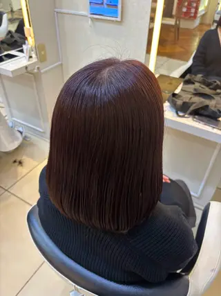 ミディアム はらだ すずのヘアスタイル