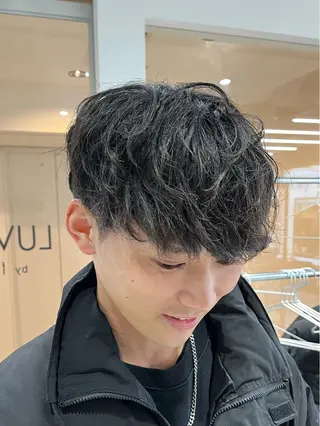 ショート パーマ メンズ 新潟メンズパーマ 新潟駅/小田拓実のヘアスタイル