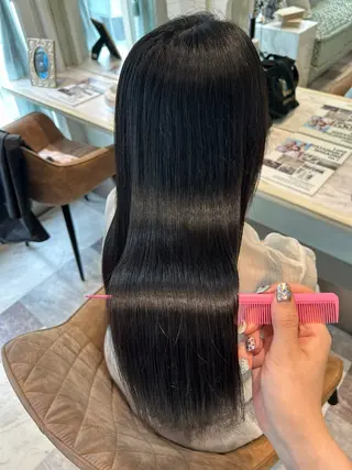 ロング 竹川菜海 レイヤーカットのヘアスタイル