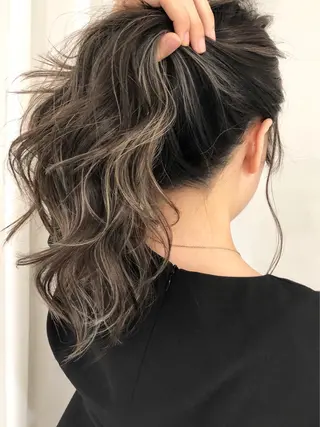 ロング カラー 若杉 諒のヘアスタイル