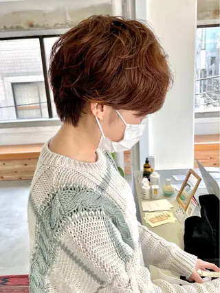 ショート パーマ ショート・ボブ 徳竹淳一のヘアスタイル