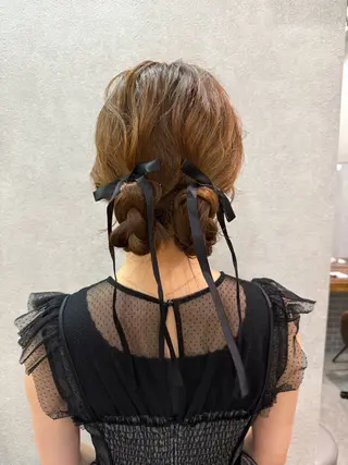 ミディアム まとまるボブ🌼 アレンジ🌼鴨下穂香のヘアスタイル