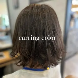 ミディアム カラー 和田 真弥のヘアスタイル
