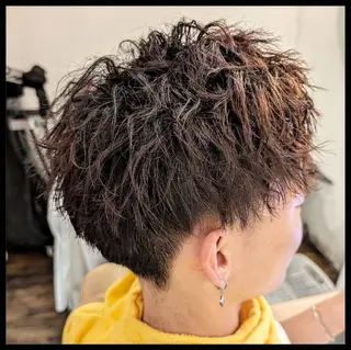 ショート 今井 杏星 【フェー ド/セット/パーマ】のヘアスタイル