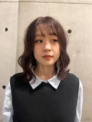 ミディアム riko .のヘアスタイル