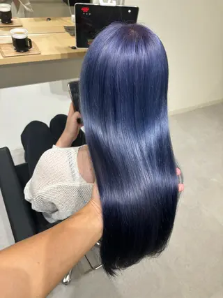 ロング ケアブリーチ 黒瀬有汰のヘアスタイル