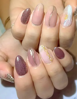 ネイル Lino+ ネイル&よもぎ蒸しのネイルデザイン