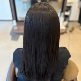 ロング カラー 長沖 彩加のヘアスタイル