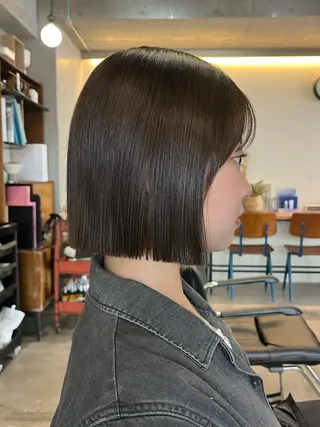 ショート 韓国ボブ/ハッシュ カットKIRAのヘアスタイル