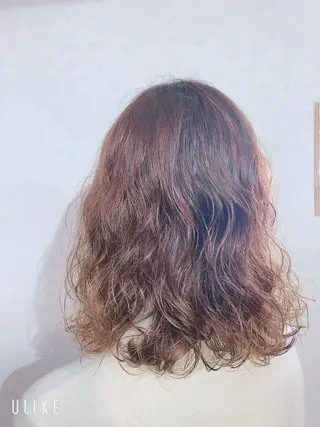 パーマ チカ/暖色系カラー/ おまかせ大歓迎のヘアスタイル