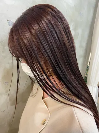 ロング カラー 志賀 あずみのヘアスタイル